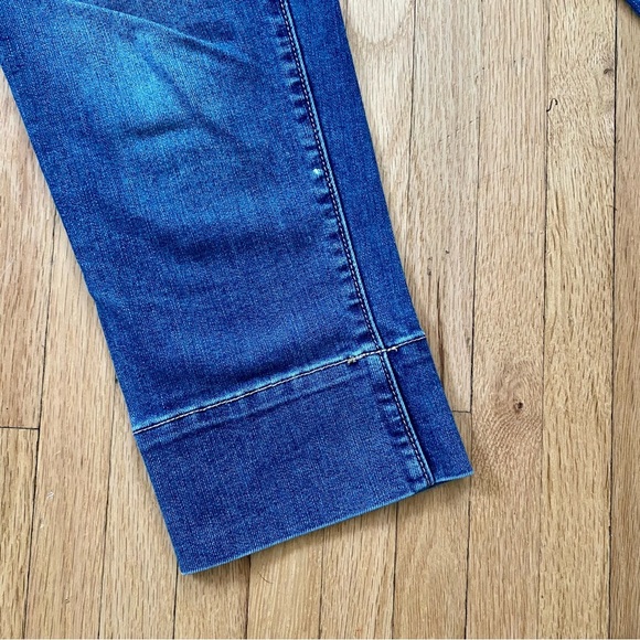 Gap Straight Cuff Crop Coupe 3/4 Droite Mid Rise Jeans Size 6R - Picture 6 of 12